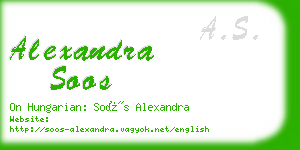 alexandra soos business card